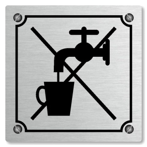 Nepitná voda, 100x100mm, stříbrná, Kansas